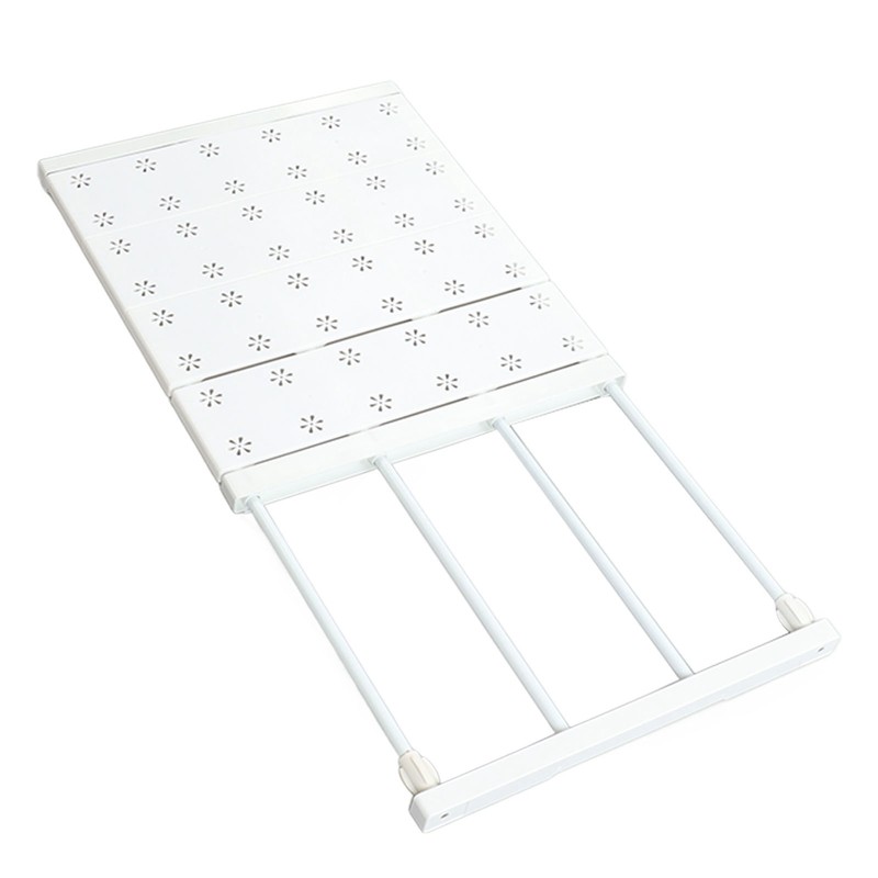 Tension Shelf Adjustable Space Saving Expandable Closet Organizer Dividers for