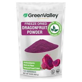 Dragon Fruit Powder for Baking and Freeze Dried Pink Pitaya Powder for Dragonfruit Syrup, Smoothies and Food Coloring (16 Ounce)