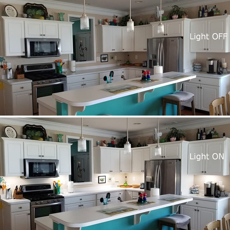 Litever Kitchen Under Cabinet LED Lighting Kits,3 PCS 1 Feet
