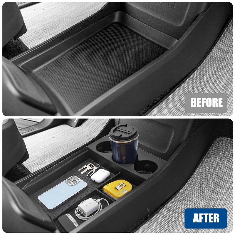 Lower Center Console Organizer Compatible with Rivian R1T R1S 2024