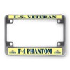 Sign Destination Metal Bike License Plate Frame U.S. Veteran F4