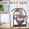 Cinnvoice Coffee Metal Napkin Holder Kitchen Decorative Paper Towel Stand