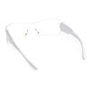 Womens Wrap Rimless Shield Plastic 80s Color Mirror Sunglasses Silver