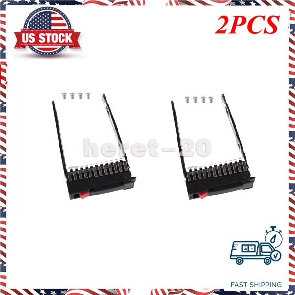Unbranded 2PCS 2.5" HDD Tray Caddy 500223 for HP DL385