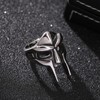 Yumikoo DOOM Mask Ring for Men Gladiator Style Titanium Stainless