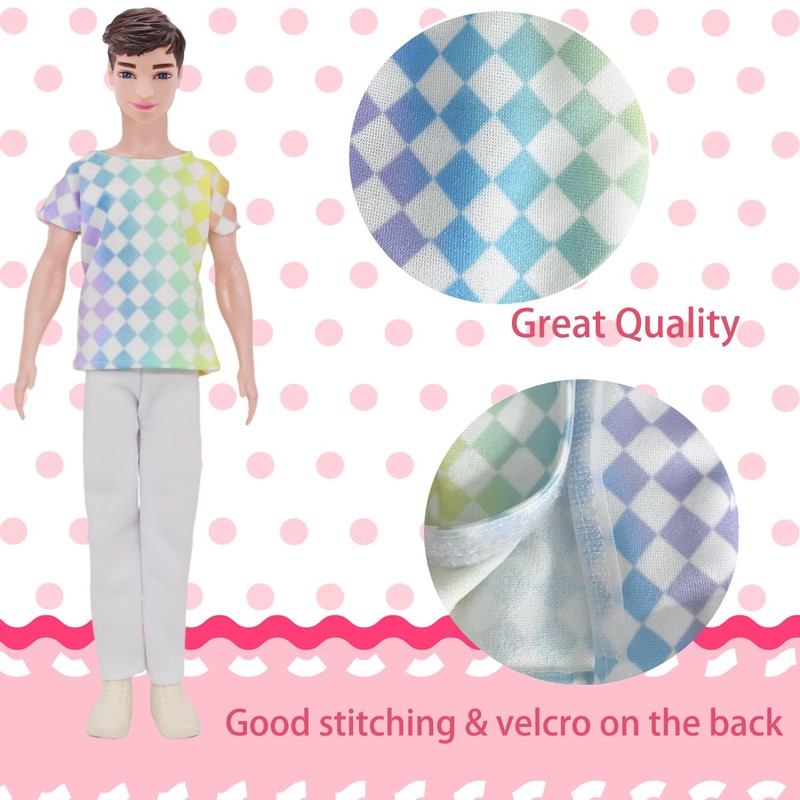 22 Items 11.5 Inch Boy Doll Clothes Accessories, Handmade 10