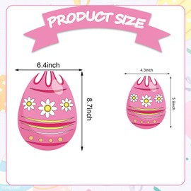 JarThenaAMCS Easter Garage Decoration Magnet Stickers Easter Eggs Garage Door Decals Pastel Magnet Refrigerator Stickers for Party Home Car Decor, 16Pcs