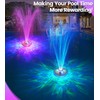 LanAqua Floating Pool Fountain with Lights Show, Upgraded Rechargeable Pool