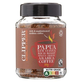 Clipper Papua New Guinea Rich Roast Single Origin Arabica Coffee, 100g
