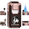 MEIRUBY 5-in-1 Butane Torch Lighter, Refillable Jet Flame Cigar Lighter