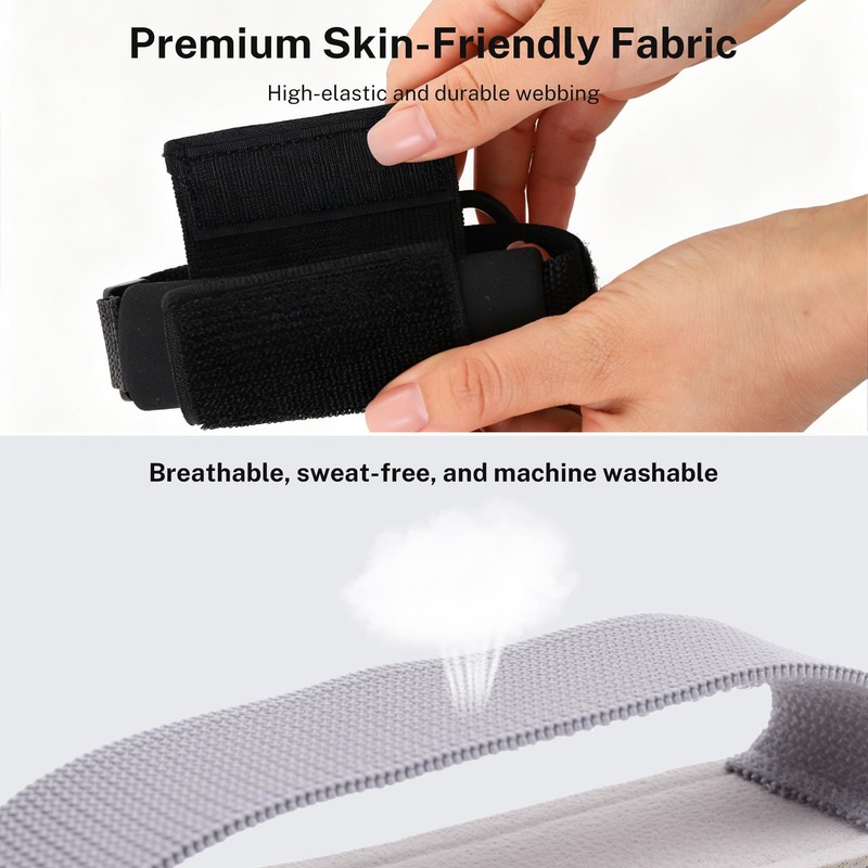Universal Adaptive Utensil Strap Holder, Adjustable Wrist Cuff for Weak
