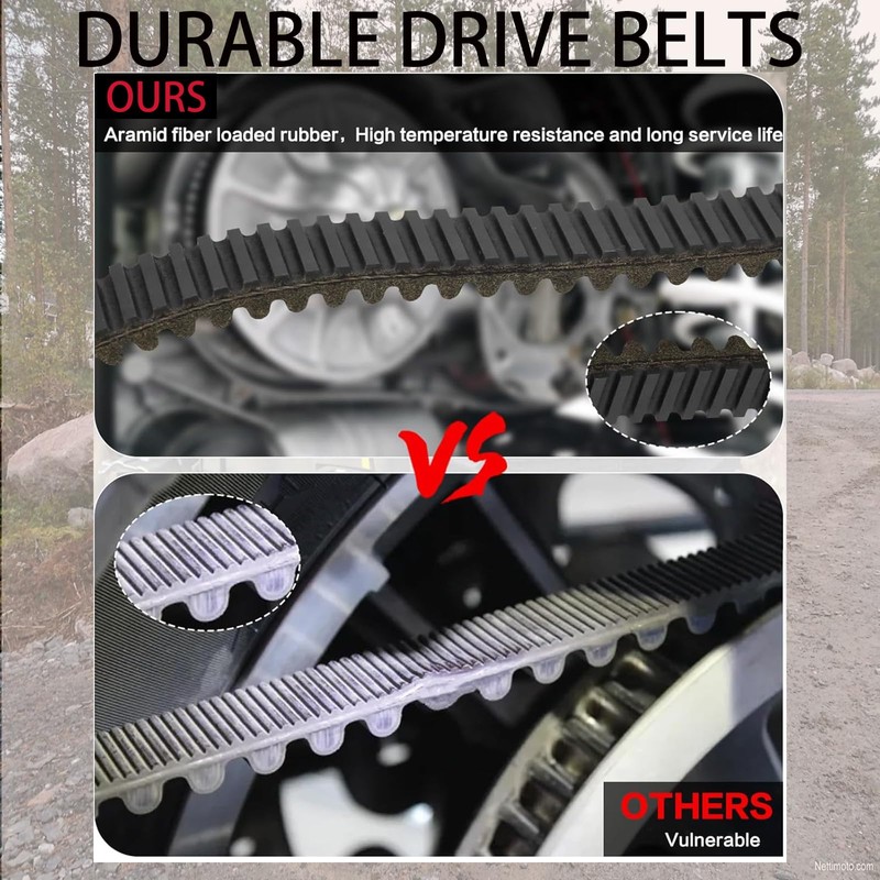 Drive Belt Compatible with Kawasaki KAF400 Mule 600 610 SX