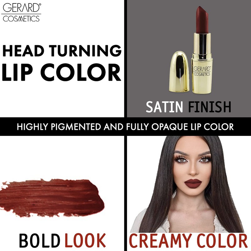 Lipstick Merlot by Gerard Cosmetic for Women – 0,14 oz