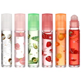 Ipetboom Brillo De Kissing Fruit Gloss - Juego De 6 Brillos De Con Sabor A Frutas Maquillaje De Brillante - Brillos De Con Sabor A Frutas Incoloros