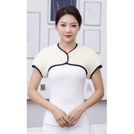 Winter Thermal Fleece Lining Shoulder Warmer Elderly Men Women Wearable Shoulder Wrap Shawl Aged Care Products Coldproof Scapulohumeral Periarthritis Shoulder Cover Protector Shrug