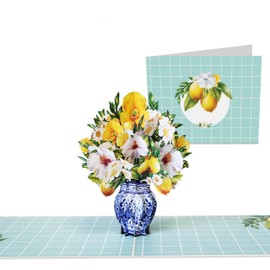 Central 23 Pop Up Birthday Cards For Women - Beautiful Italian Flowers - 3D Paper Bouquet - Unique Gifts For Mum Wife Aunt Nan Girlfriend - Mother's Day - Valentines - Comes With Stickers