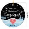 Our First Christmas Engaged, Engagement Gifts for Couples, Engaged Christmas