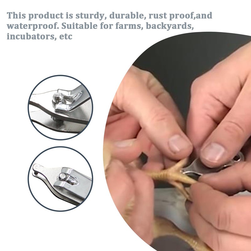 Follde Compound Lever Chick Toe Punch for Chickens Ducks &