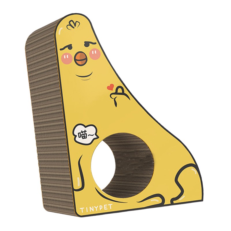 Triangle Cat Scratcher Slope Corrugated Cardboard Slope Vertical Pad with