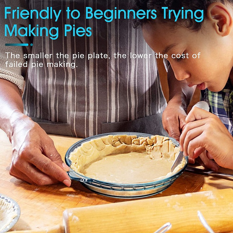 karadrova Small Glass Pie Mould with Handles 16 cm 550