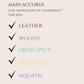 ANJ Brand Fahrenheit Cologne Inspired, Fragrance Body Oil, Roll On Body Oil Concentrated Colonge, Alcohol Free Fragrance, Mens Fragrance