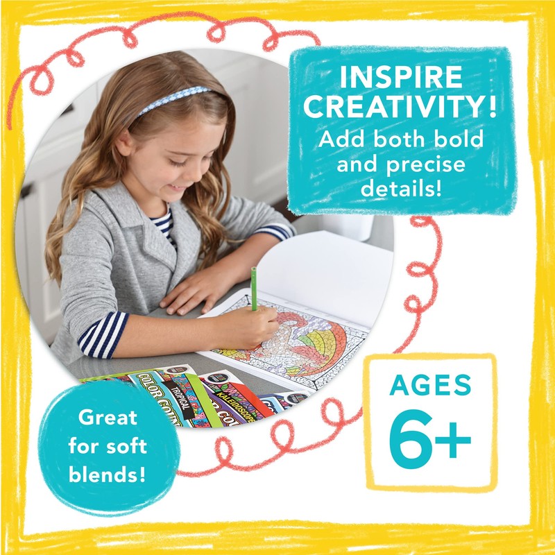 MindWare Color by Number Colored Pencils for Kids & Adults