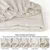 PHF Garment 100% Washed Cotton Fitted Sheet - Soft Cozy