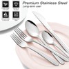 Pleafind 72-Pieces Silverware Set for 12, Flatware Set with Steak