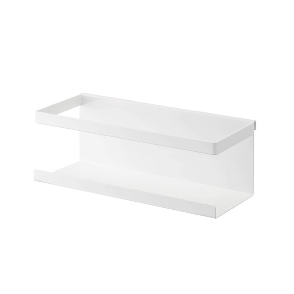 Yamazaki 4368 Sink Top Extendable Bottle Rack for System Racks, White, Approx. W 8.1 x D 3.5 x H 3.0 inches (20.5 x 9 x 7.5 cm), Tower Tower Freely Combined, Storage Rack, Storage Tool, Easy