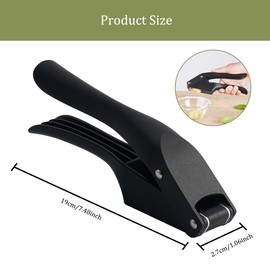 TINGWEN Knoblauchpressen Knoblauchschneider Knoblauchpresse Knoblauchwippe Garlic Press Vielseitig kann zum Schneiden von Knoblauch und zur Herstellung von Knoblauchpüree verwendet werden