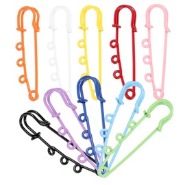 Operitacx Schmuck 1 Schachtel Gießen Winzige Perlen Für Armbänder Übergroße Sicherheitsnadeln Kupplungsstift Anhängerkupplung Pin-abzeichen Brosche Zum Basteln Kragen Gold Colorful Metall