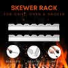 RIMCROW Kabob Rack for Grill, Oven or Smoker; Holds Shish