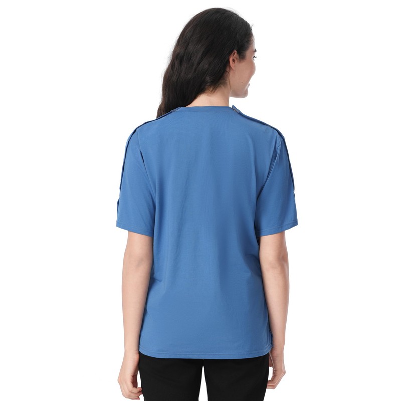 Magnetic Buttons Post Shoulder Surgery Recovery Shirt for Men V-Neck