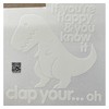 H-TRADINGS T-Rex Dinosaur If You're Happy White 6 Inches Approx
