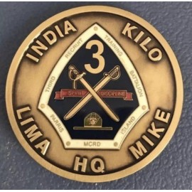 NEW Third Recruit Training Battalion MCRD Parris Island Challenge Coin