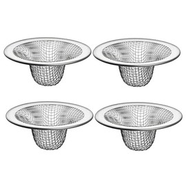 24PCS 2.125Inch Top / 1Inch Basket- Mesh Sink Drain Strainer Hair Catcher for Bathroom Sink, Utility, Slop, Laundry, RV