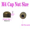 Screw Caps for Light Fixtures, Metal M4 Threaded Cap Nuts,