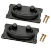 2pcs Vintage Antique Bronze Drawer Ring Pull Handles Knobs Hardware