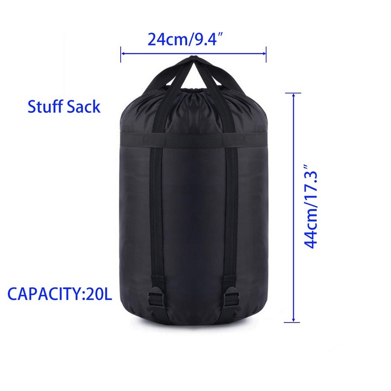 MOOCY Compression Stuff Sack, 20L、45L Stuff Sack Compression Sleeping Bag