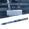 Single Flute Cutter Tungsten Steel Spiral End Mill Straight Shank