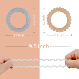 Carrie Joe 10Pcs Spiral Hair Tie for Women Girl Ponytail Holder Hair Band Stylish Phone Cord Hair Tie No Damage Hair Accessories Elastics & Tie