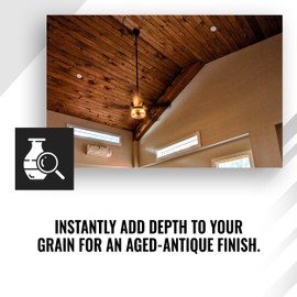 Real Milk Paint Dark Half, Dark Tung Oil and Orange Peel Oil for Wood Finishing, Cutting Boards, Butcher Blocks, Wood Floors, Clay, Stone, and Slate, Food Grade, 1 Gallon