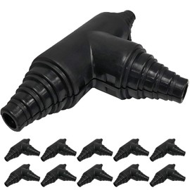 Electriduct Universal Wire Loom Tees/T Connectors (Large) Fits 1/4" to 1" Tubing - 10 Pack