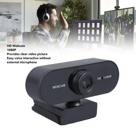 HD Webcam, 1080P Computer Camera Voice Interactive with Microphone for Streaming Live Media for Windows for Video Recording