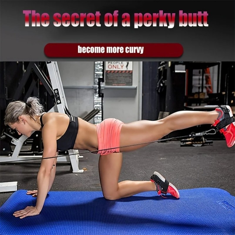 Fitness Ankle Strap Resistance Band Foot Buckle Adjustable Leg Training