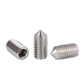 BOZONLI Grub Screw Taper Tip Allen Screw Assortment Stainless Steel Cup Point Hex Machine Screw M5 x 5 mm Pack of 20