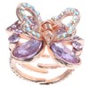 Healeved Butterfly Rhinestone Hair Claw Clip Medium Size Hair Clip
