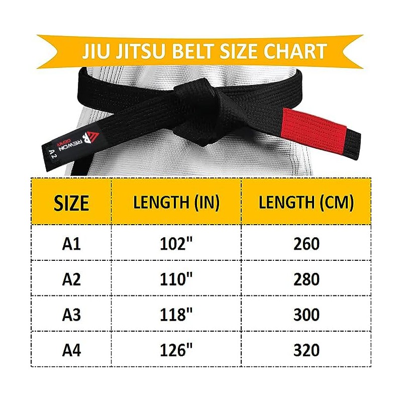 Rewon Gear Jiu Jitsu BJJ Premium Belt - Professional Belt