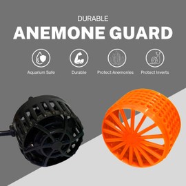 Anemone Guard For Hygger Mini Wave Maker hygger 1600 GPH 14w - PROTECT YOUR ANEMONE AND INVERTS WITH THIS ANEMONE GUARD - MADE WITH FISH SAFE PLASTIC *ORANGE*