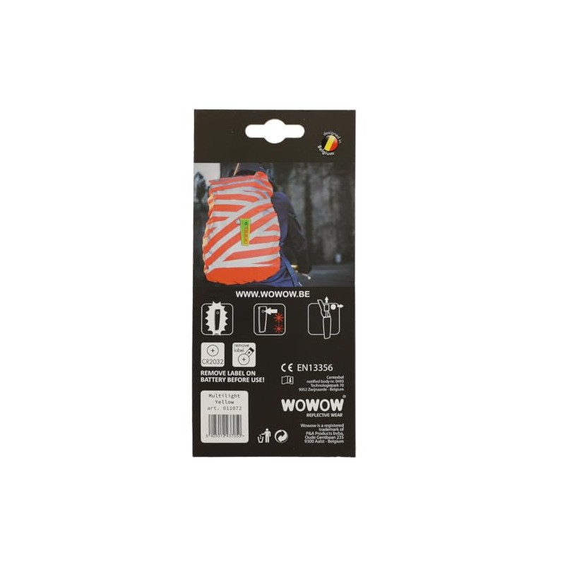 Wowow Multilight 3 M Vélo course reflétant Yellow